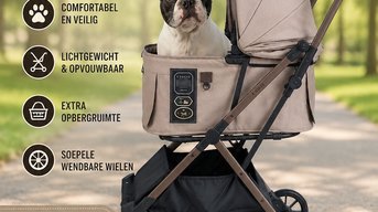Een hondenbuggy? Een hond heeft toch 4 poten..???